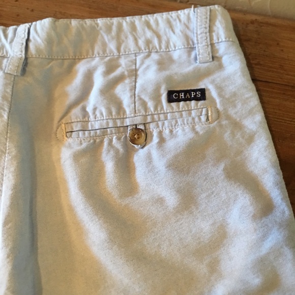 CHAPS Men’s Light Blue Flat Front Shorts Size 32 - Picture 3 of 4